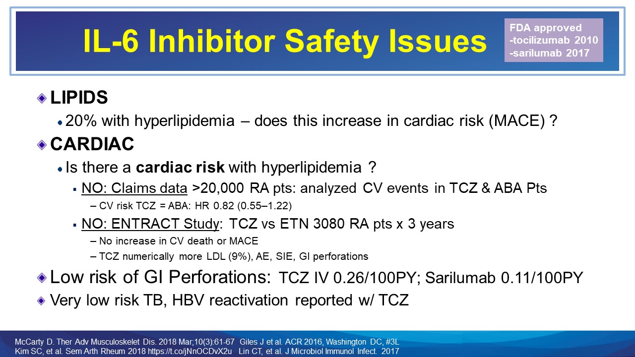 IL-6 Inhibitor Safety Issues | RheumNow