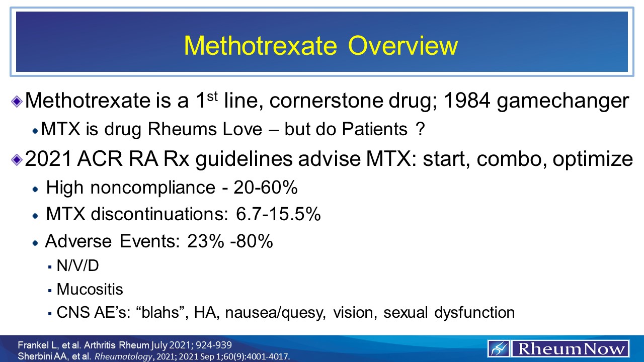 Methotrexate Overview RheumNow   MTX.overview 