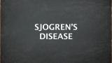Sjogren's on chalkboard