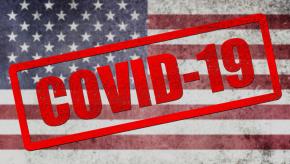 COVID USA Flag