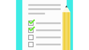 checklist on clipboard