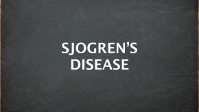 Sjogren's on chalkboard