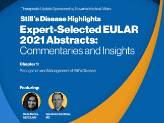 EULAR 2021 Abstracts - Still's Disease Chapter 1