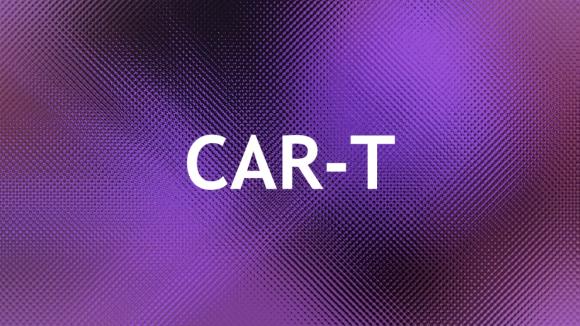 CAR T on purple background