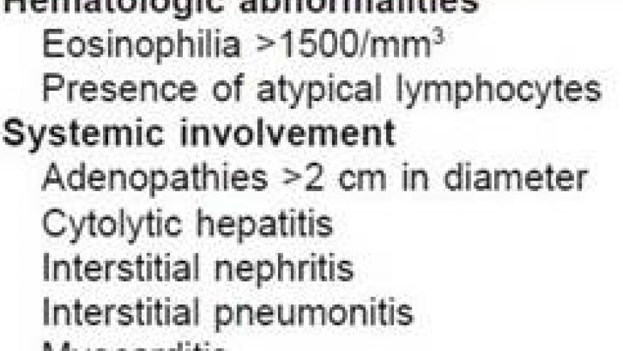 Síndrome DRESS (Drug reaction with eosinophilia and systemic