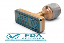 FDA,approved,stamp,blue