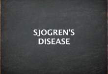 Sjogren's on chalkboard