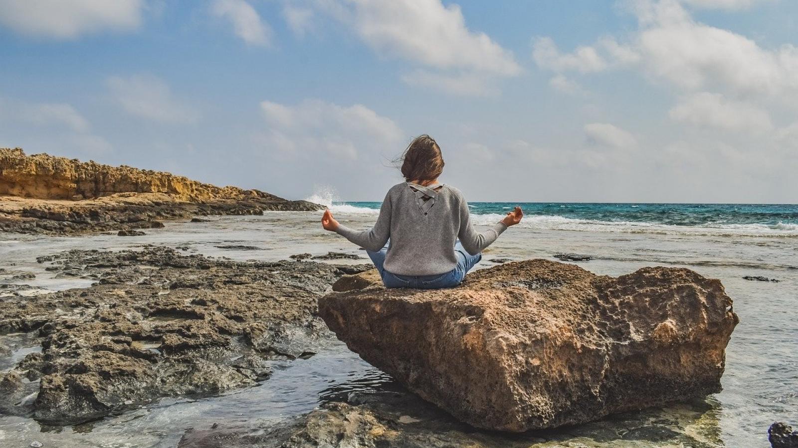 yoga exercise outdoors