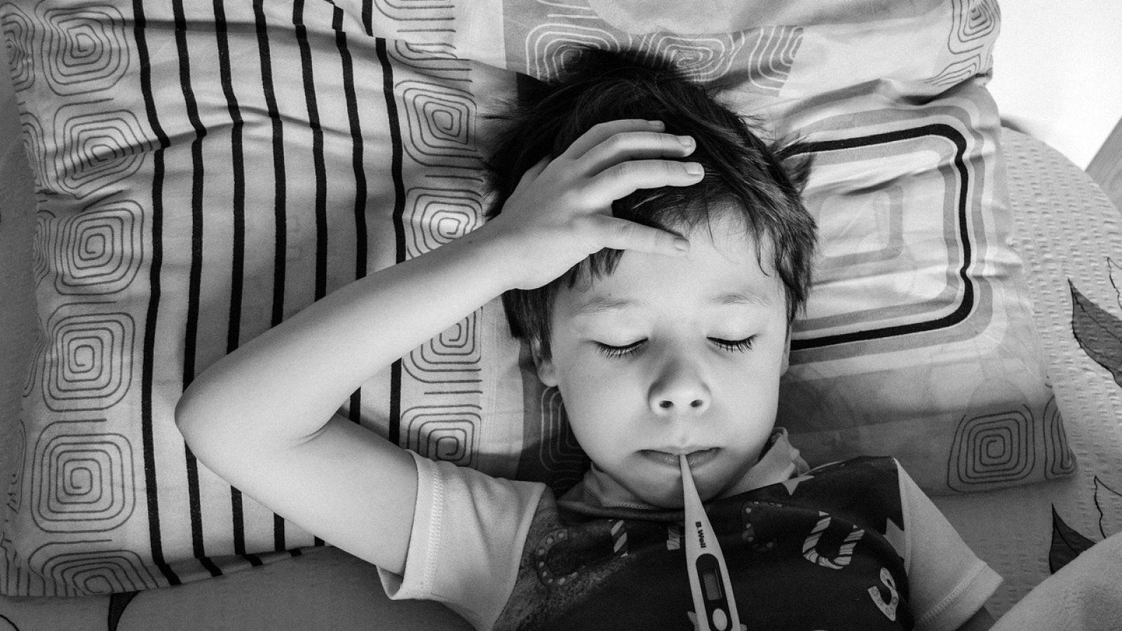 sick kid child temperature fever