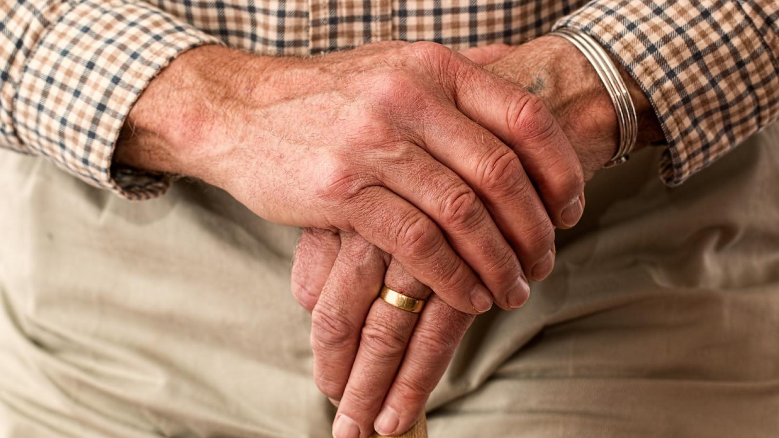 elderly hands