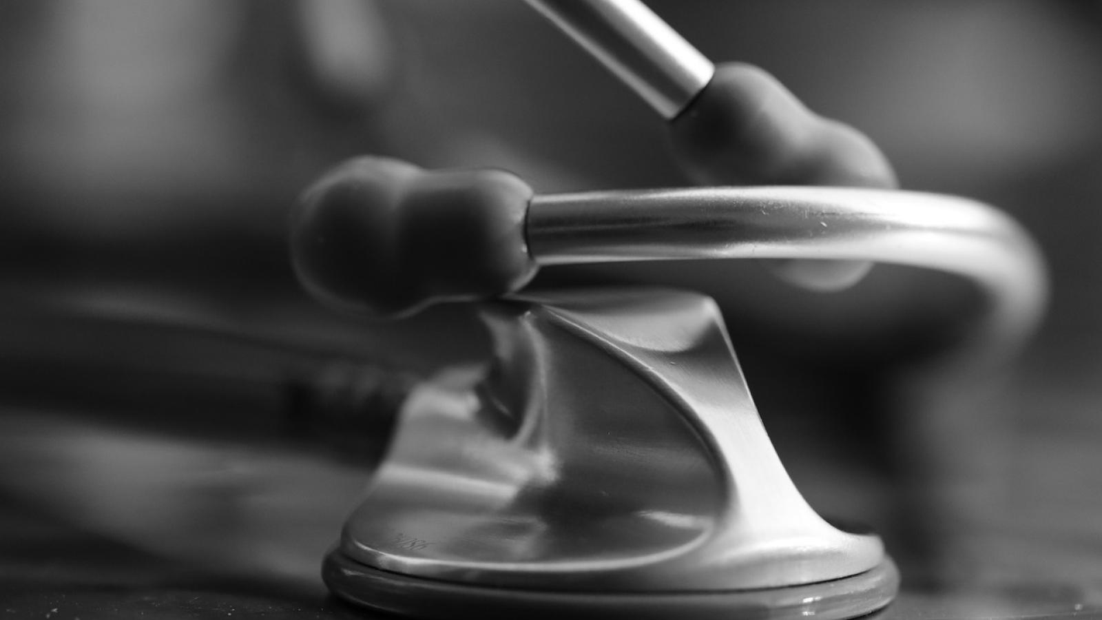 close up of a stethoscope