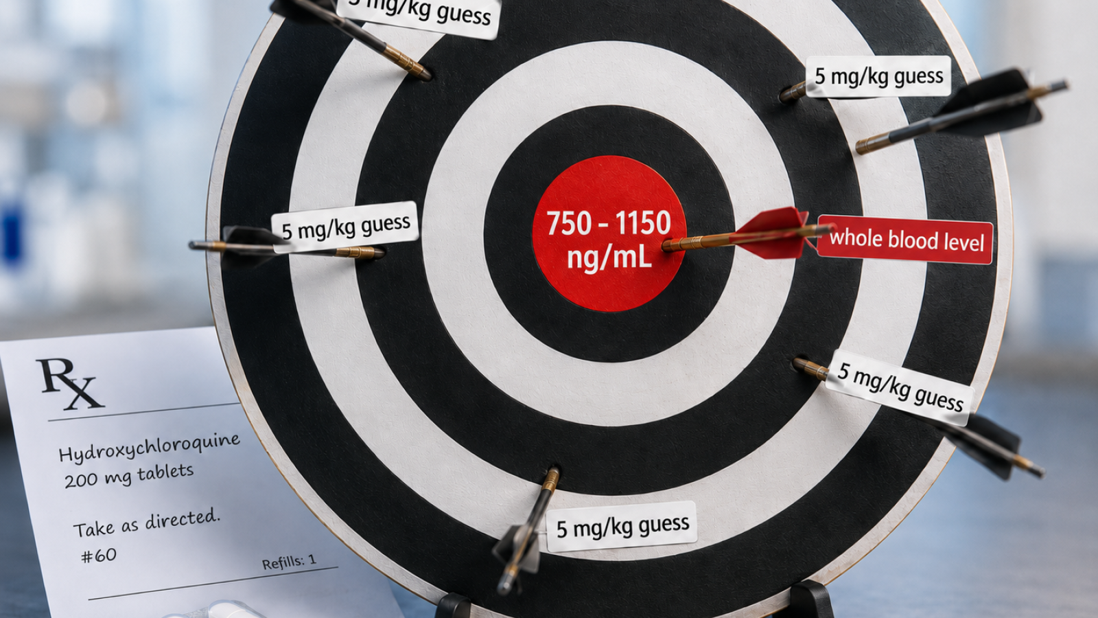 HCQ target dosing using bullseye imagery