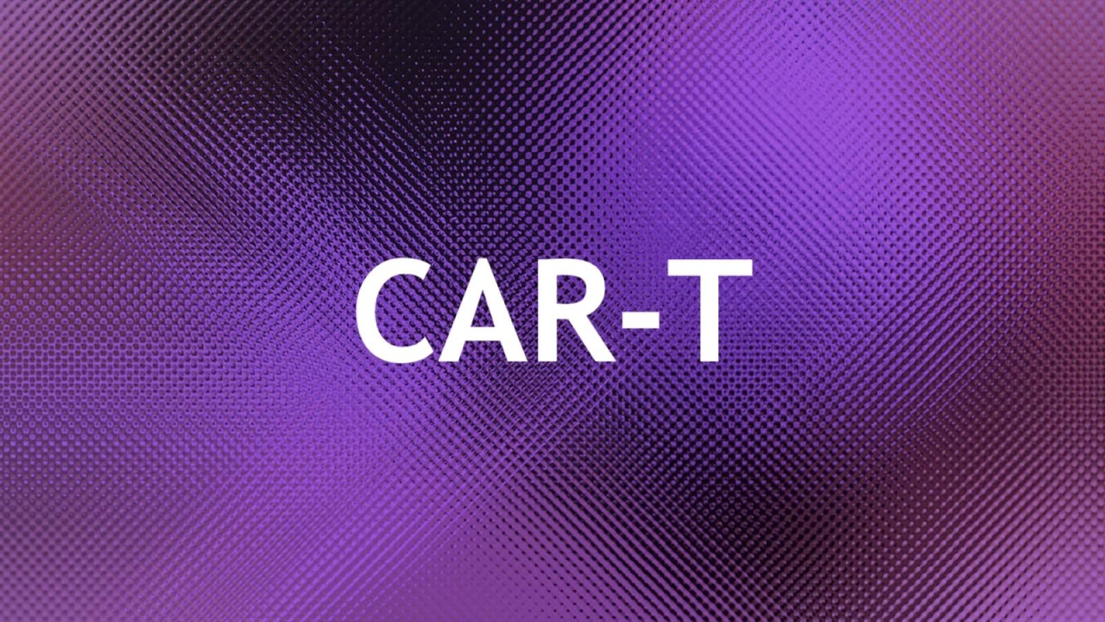 CAR T on purple background